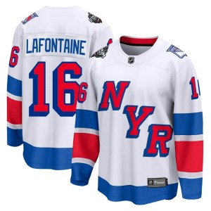 Pat Lafontaine Men's Fanatics Branded New York Rangers Breakaway White 2024 Stadium Series Jersey