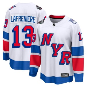 Alexis Lafreniere Men's Fanatics Branded New York Rangers Breakaway White 2024 Stadium Series Jersey
