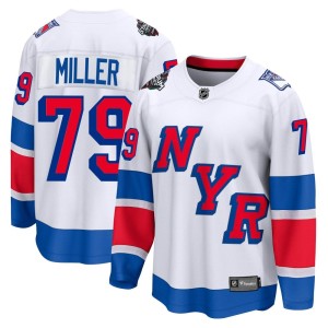 K'Andre Miller Men's Fanatics Branded New York Rangers Breakaway White 2024 Stadium Series Jersey