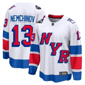 Sergei Nemchinov Men's Fanatics Branded New York Rangers Breakaway White 2024 Stadium Series Jersey
