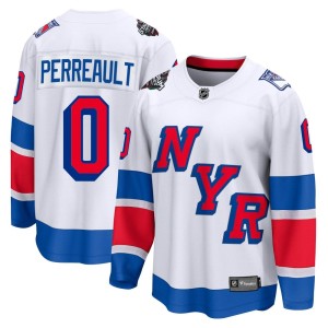 Gabriel Perreault Men's Fanatics Branded New York Rangers Breakaway White 2024 Stadium Series Jersey