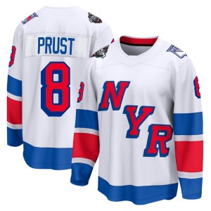 Brandon Prust Men's Fanatics Branded New York Rangers Breakaway White 2024 Stadium Series Jersey