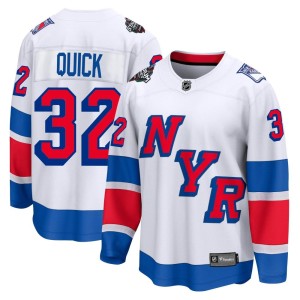Jonathan Quick Men's Fanatics Branded New York Rangers Breakaway White 2024 Stadium Series Jersey