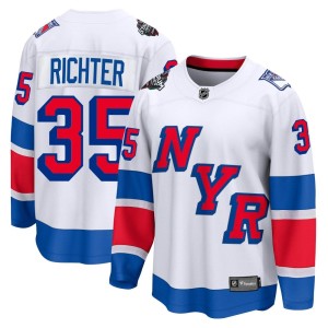 Mike Richter Men's Fanatics Branded New York Rangers Breakaway White 2024 Stadium Series Jersey