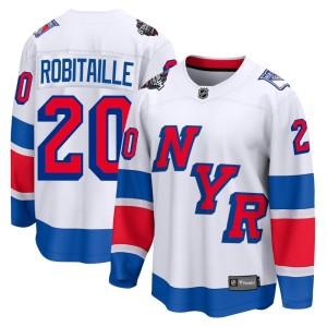 Luc Robitaille Men's Fanatics Branded New York Rangers Breakaway White 2024 Stadium Series Jersey