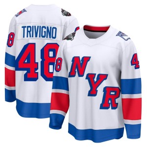 Bobby Trivigno Men's Fanatics Branded New York Rangers Breakaway White 2024 Stadium Series Jersey