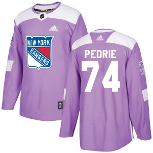 Vince Pedrie Youth Adidas New York Rangers Authentic Purple Fights Cancer Practice Jersey