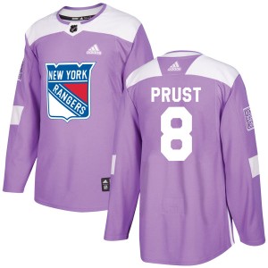 Brandon Prust Youth Adidas New York Rangers Authentic Purple Fights Cancer Practice Jersey