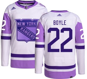 Dan Boyle Youth Adidas New York Rangers Authentic Hockey Fights Cancer Jersey