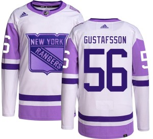 Erik Gustafsson Youth Adidas New York Rangers Authentic Hockey Fights Cancer Jersey