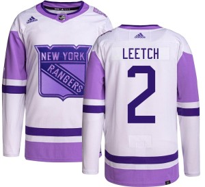 Brian Leetch Youth Adidas New York Rangers Authentic Hockey Fights Cancer Jersey