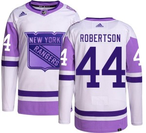 Matthew Robertson Youth Adidas New York Rangers Authentic Hockey Fights Cancer Jersey