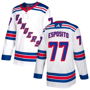 Phil Esposito Men's Adidas New York Rangers Authentic White Jersey