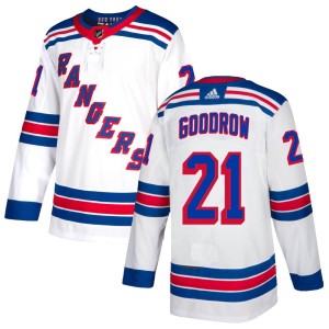 Barclay Goodrow Men's Adidas New York Rangers Authentic White Jersey