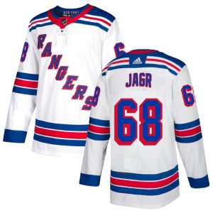 Jaromir Jagr Men's Adidas New York Rangers Authentic White Jersey