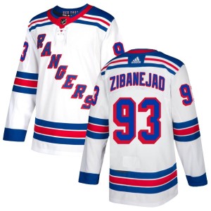 Mika Zibanejad Men's Adidas New York Rangers Authentic White Jersey