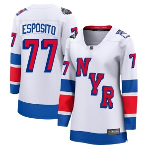 Phil Esposito Women's Fanatics Branded New York Rangers Breakaway White 2024 Stadium Series Jersey