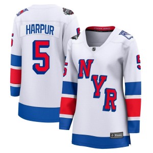 Ben Harpur Women's Fanatics Branded New York Rangers Breakaway White 2024 Stadium Series Jersey