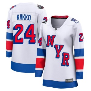 Kaapo Kakko Women's Fanatics Branded New York Rangers Breakaway White 2024 Stadium Series Jersey