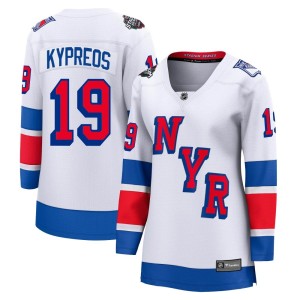 Nick Kypreos Women's Fanatics Branded New York Rangers Breakaway White 2024 Stadium Series Jersey