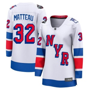 Stephane Matteau Women's Fanatics Branded New York Rangers Breakaway White 2024 Stadium Series Jersey