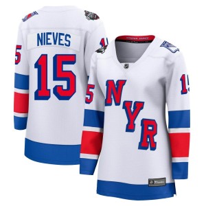 Boo Nieves Women's Fanatics Branded New York Rangers Breakaway White 2024 Stadium Series Jersey