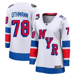 Brennan Othmann Women's Fanatics Branded New York Rangers Breakaway White 2024 Stadium Series Jersey
