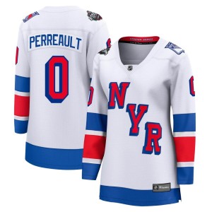 Gabriel Perreault Women's Fanatics Branded New York Rangers Breakaway White 2024 Stadium Series Jersey