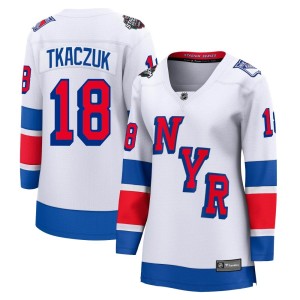 Walt Tkaczuk Women's Fanatics Branded New York Rangers Breakaway White 2024 Stadium Series Jersey