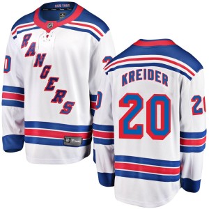 Chris Kreider Youth Fanatics Branded New York Rangers Breakaway White Away Jersey