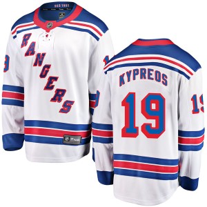 Nick Kypreos Youth Fanatics Branded New York Rangers Breakaway White Away Jersey