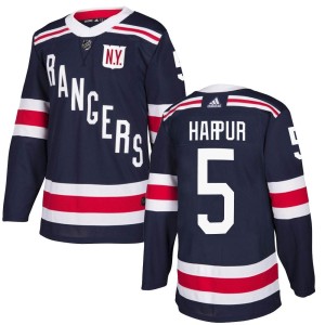 Ben Harpur Youth Adidas New York Rangers Authentic Navy Blue 2018 Winter Classic Home Jersey