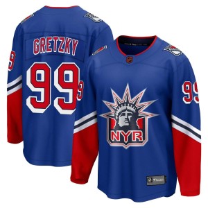 Wayne Gretzky Youth Fanatics Branded New York Rangers Breakaway Royal Special Edition 2.0 Jersey