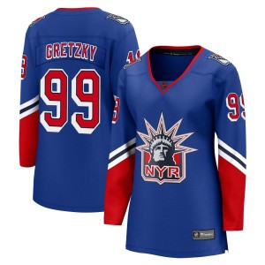 Wayne Gretzky Women's Fanatics Branded New York Rangers Breakaway Royal Special Edition 2.0 Jersey