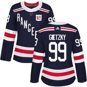 Wayne Gretzky Women's Adidas New York Rangers Authentic Navy Blue 2018 Winter Classic Home Jersey